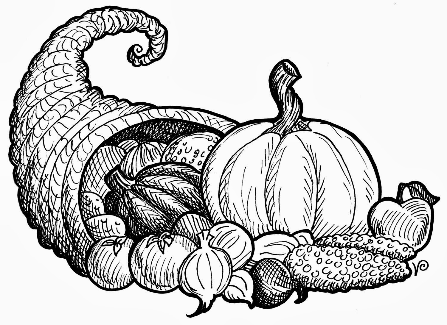 At First I Was Considering Some Cornucopia Clip Art Instead