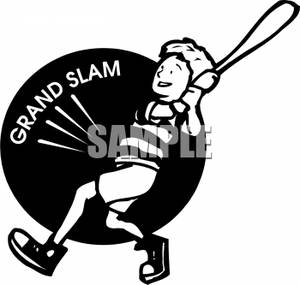 Baseball Grand Slam Sign   Royalty Free Clipart Picture