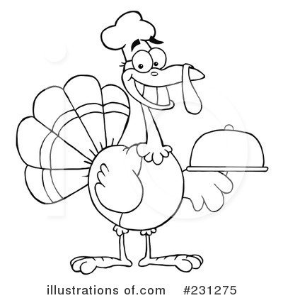 Royalty Free  Rf  Thanksgiving Turkey Clipart Illustration By Hit Toon
