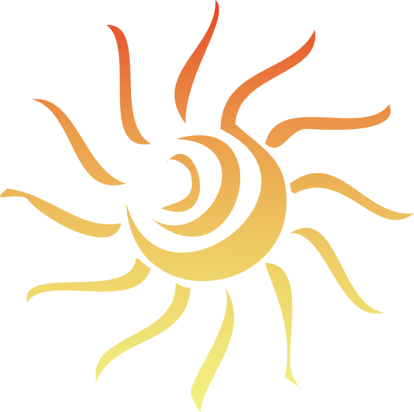 Sun Rays Clip Art At Clker Com   Vector Clip Art Online Royalty Free    