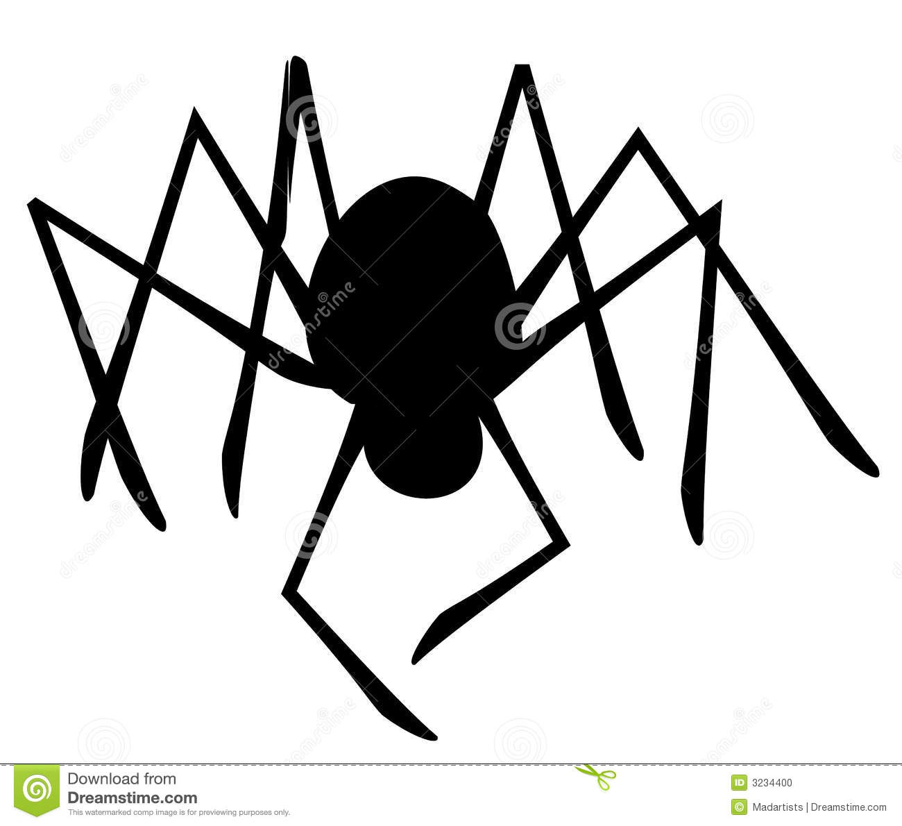 Clipart Spider Isolated Spider Silhouette