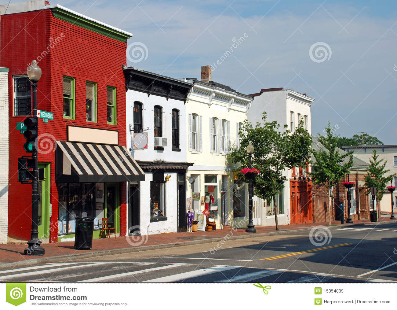 Com Royalty Free Stock Images Small Town Main Street 2 Image15054009