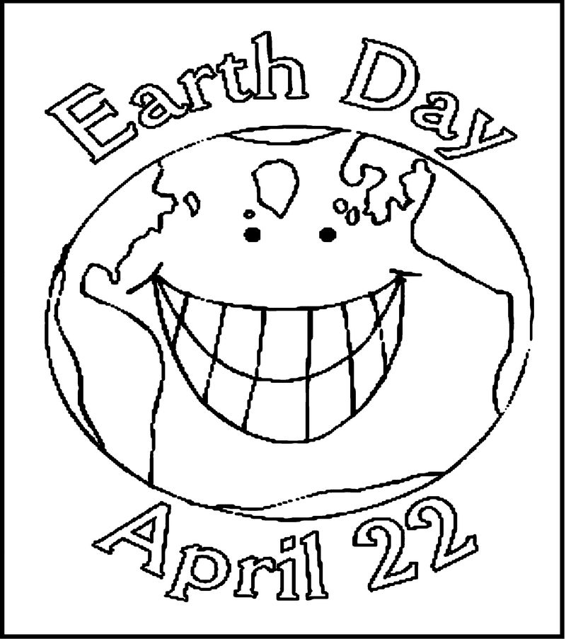Beautiful Earth Day Clip Art Black And White For Your Children To