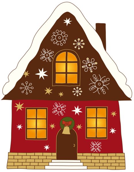 Christmas Painted House Png Clipart   Christmas   Pinterest