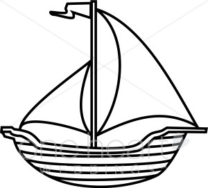 Clip Art Sailboat   Nautical Wedding Clipart