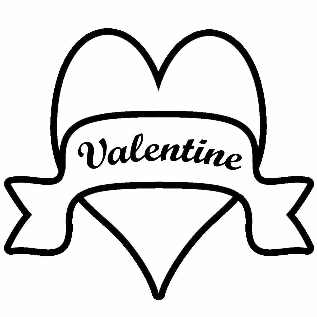 Free Black And White Valentines Day Clipart