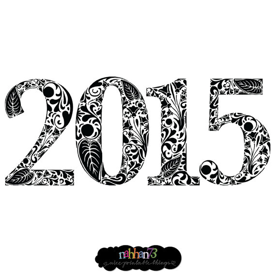 Items Similar To New Year 2015   Image Download Sheet Transfer To