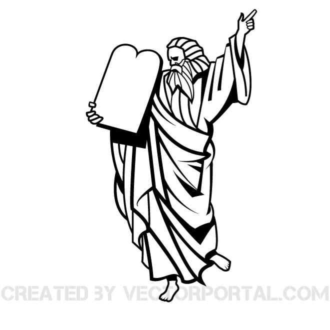 Moses Vector Clip Art Image   Download At Vectorportal