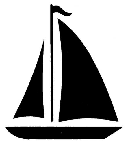 Simple Sailboat Outline The Sailboat Measures