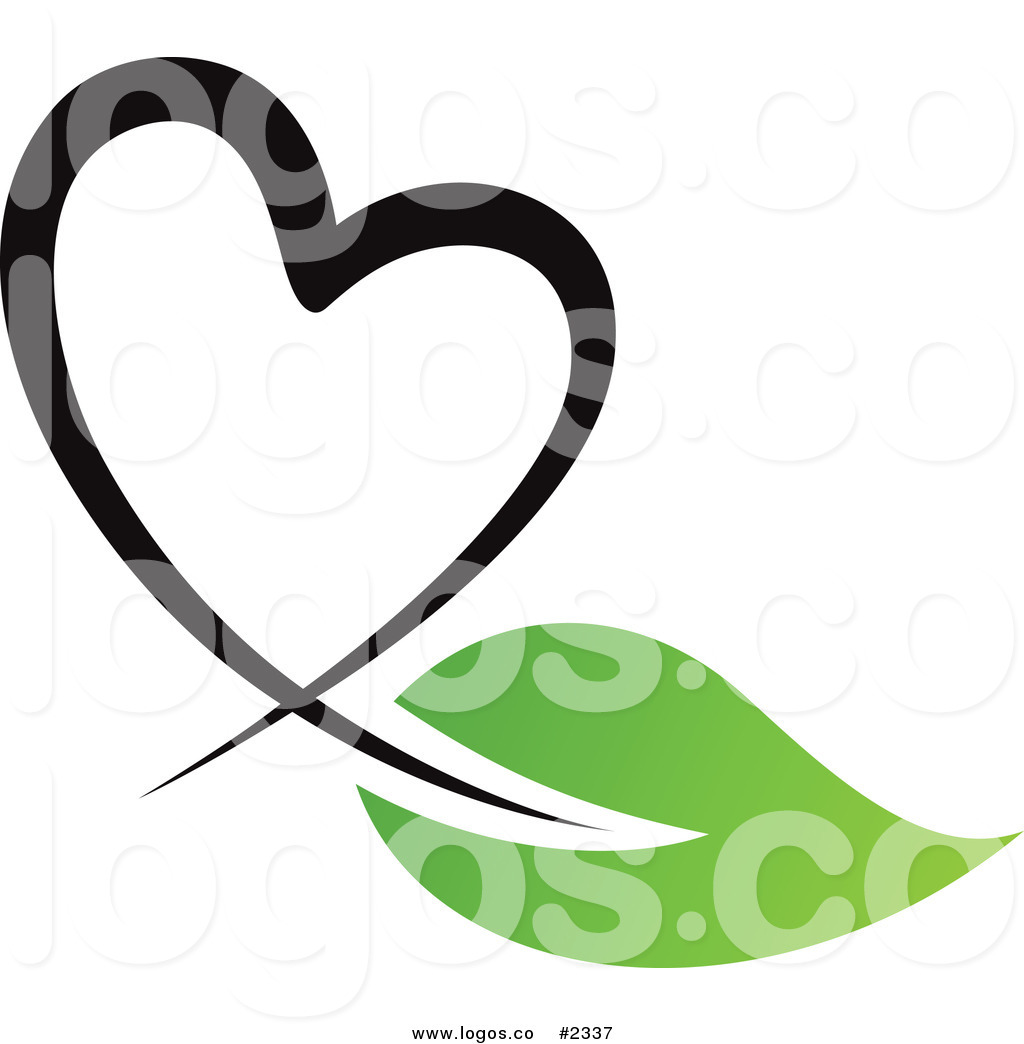 Free Organic Leaf Heart Vector Logo Logo Clip Art Elena
