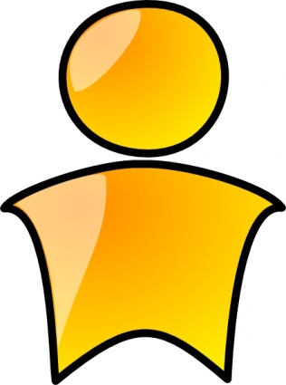 Head Symbol Yellow Person Clip Art Vector Free Vector Graphics