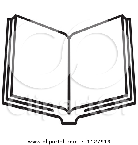 Books Clipart Black And White 1127916 Clipart Of A Black And White