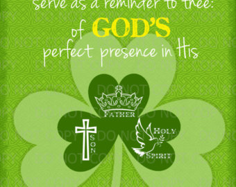 Holy Trinity Shamrock Coloring Page For Pinterest