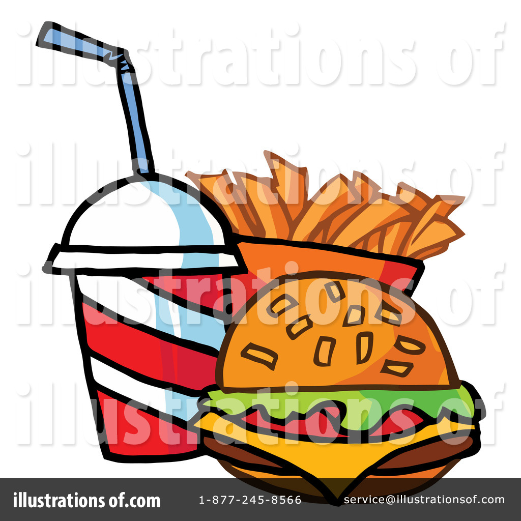 Rf  Fast Food Clipart Illustration By Hit Toon   Stock Sample  95567