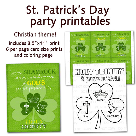 St  Patrick S Day Christian Religious Party Bundle   Shamrock Holy