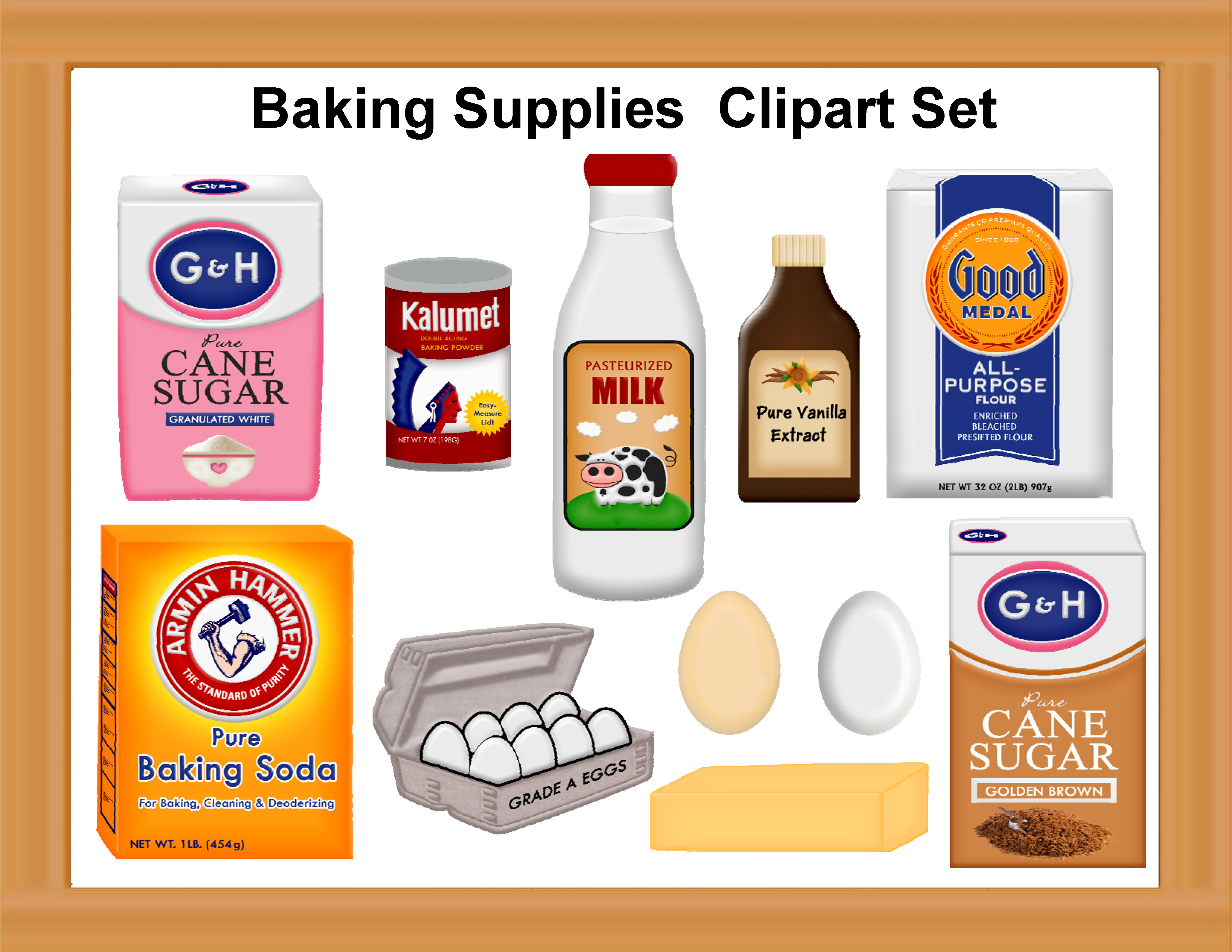Baking And Food Clipart Sets
