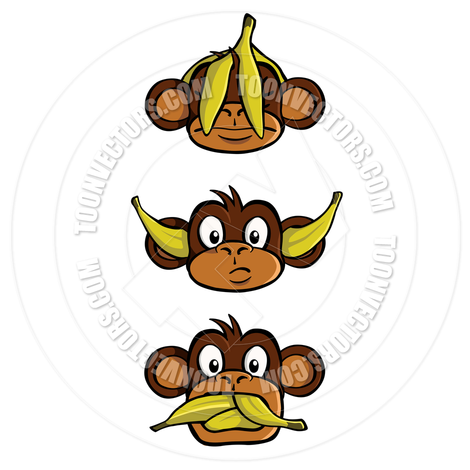 Three Wise Monkeys Clipart   Free Clip Art Images