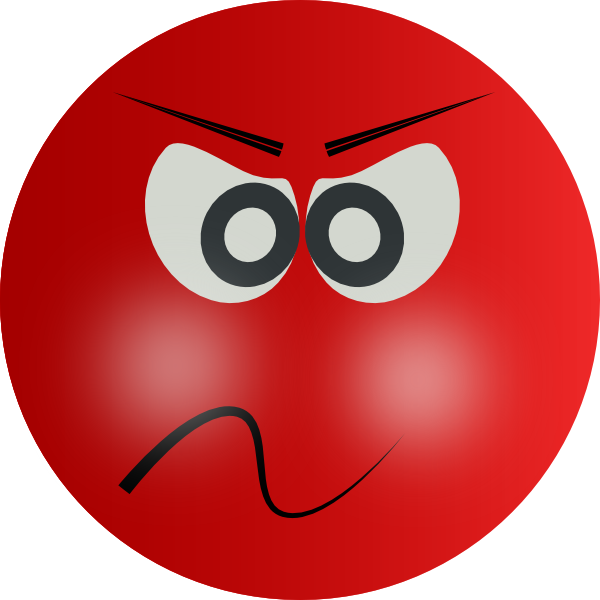 Angry Red Face Clip Art At Clker Com   Vector Clip Art Online Royalty