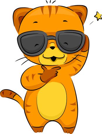 Cat Cool Illustration Of A Cool Cat Price   10 00 License Personal Use