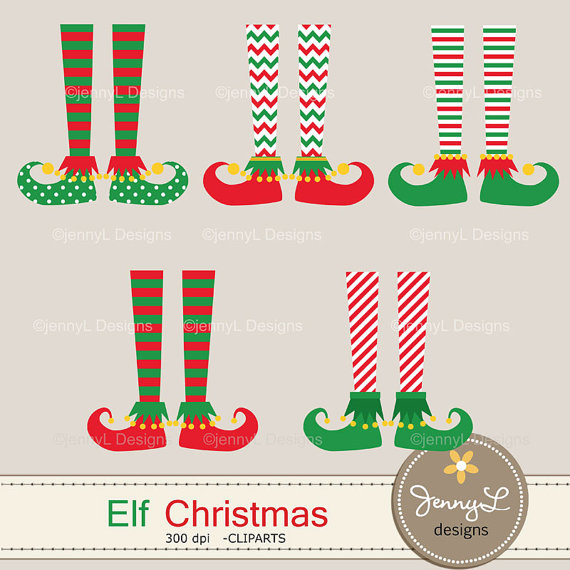 Elf Feet Christmas Clipart Christmas Cliparts For Digital