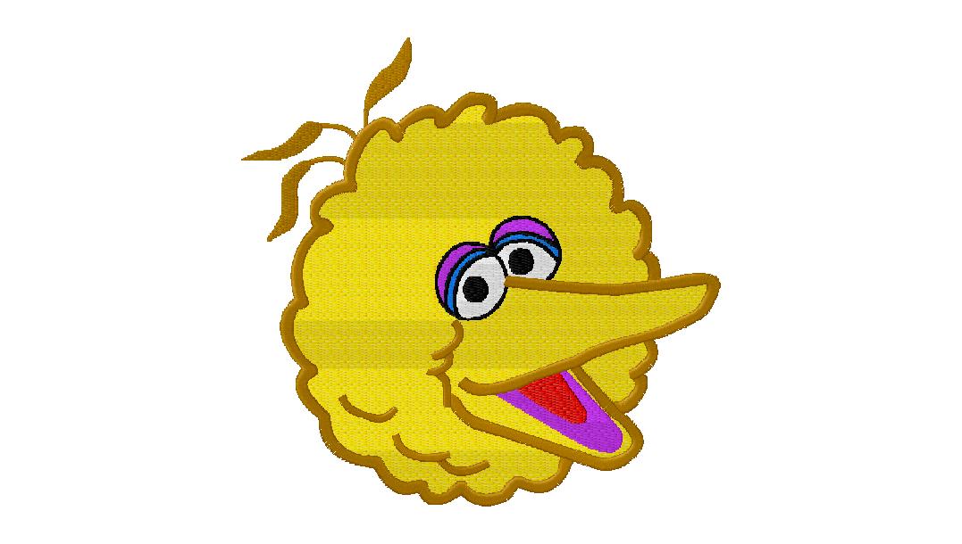 Sesame Street Big Bird Cartoon Free Big Bird Embroidery