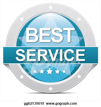 Clip Art   Best Service Button  Stock Illustration Gg62130610
