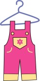 Clipart Overalls Clipart Baby Clothes Clipart Dress On Hanger Clipart
