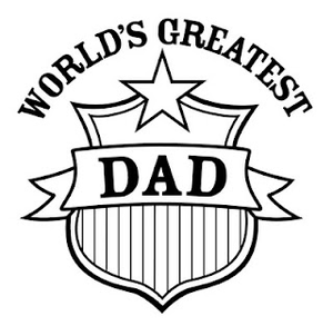 Black And White World S Greatest Dad Patch