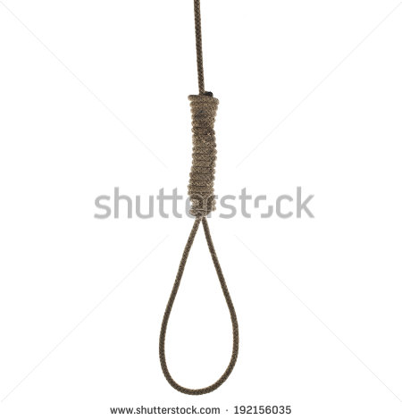 Hanging Noose Clipart Hanging Noose Of Rope Isolated