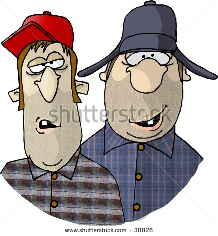 Redneck Fishing Clipart Clipart Illustration Of Two