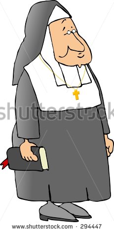 Stock Images Similar To Id 1401192   Humorous Costume Pregnant Nun