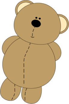 Stuffed Teddy Bear   Stuffed Teddy Bear With Stitching Along His Belly