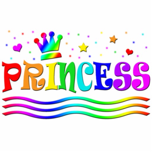 Cute Cartoon Clip Art Rainbow Princess Tiara   Zazzle
