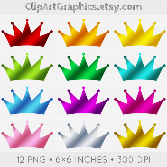Metallic Crown Clipart Digital Foil Crown By Clipartgraphics