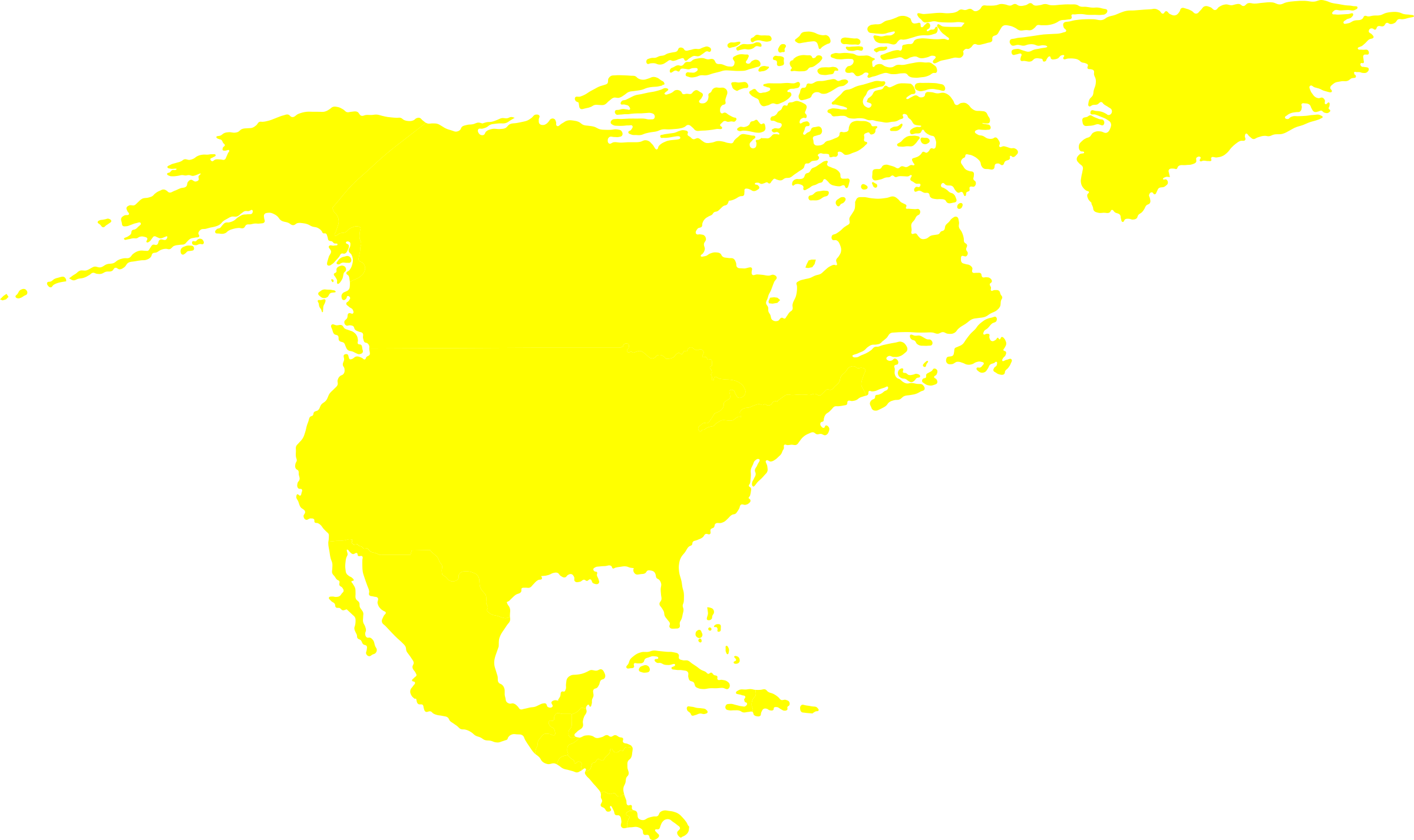 North American Continent By Iyo