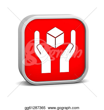 Clipart   Handle With Care Sign On A White Background  Part Of A