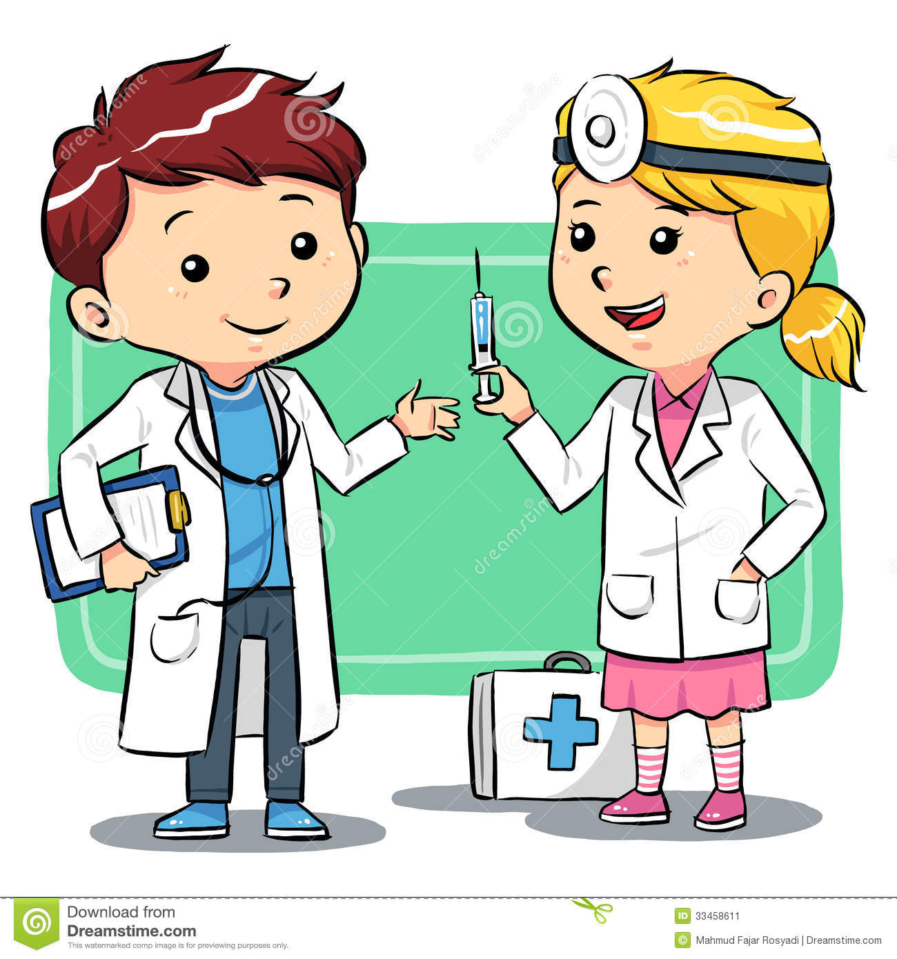 Kids Playing To Be A Doctors