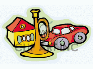 Toys Car Cars House Houses Horn Horns Toys1 Gif Clip Art Toys Games