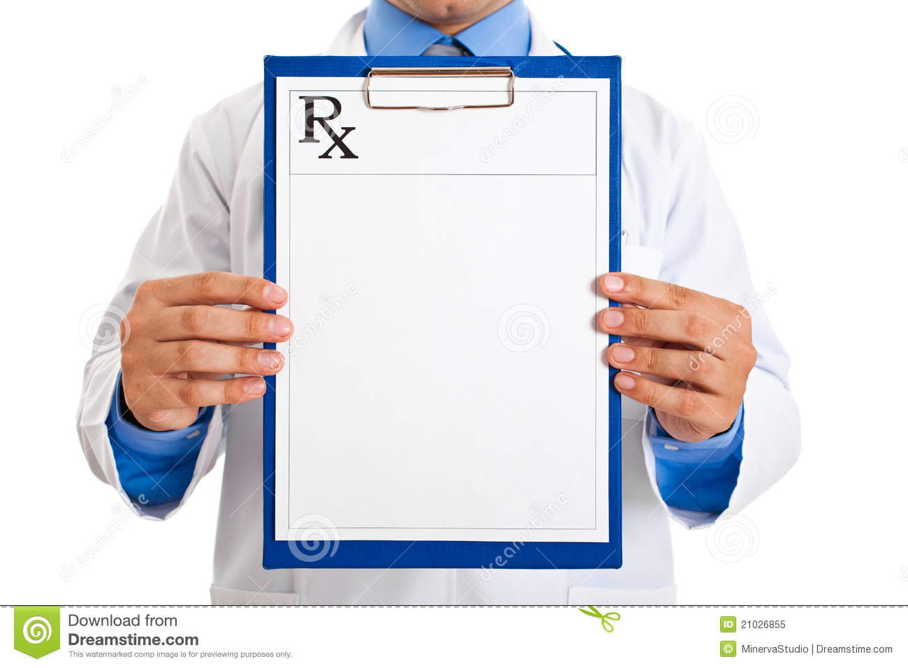 Doctor Holding Prescription Royalty Free Stock Photo   Image  21026855