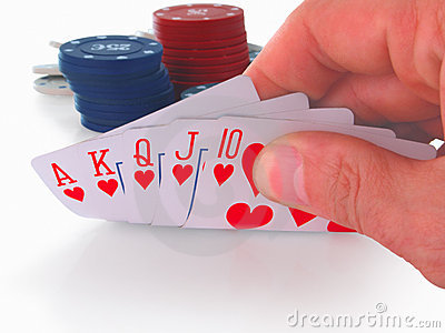 Poker Hand Royal Flush  Royalty Free Stock Image   Image  16839786