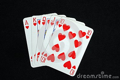 Royal Flush Poker Hand  Royalty Free Stock Photos   Image  30934798