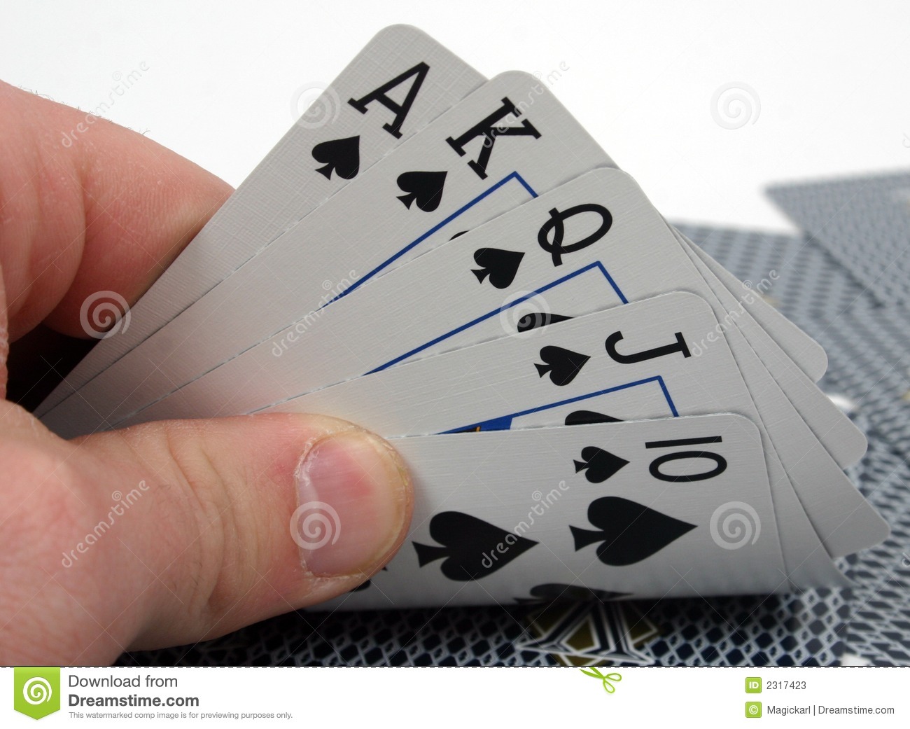 Royal Flush Poker Hand Stock Photos   Image  2317423