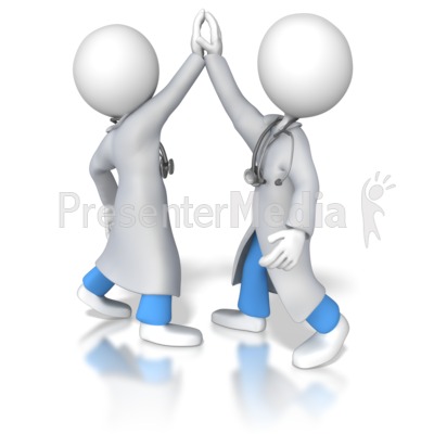 Doctors High Five   Medical And Health   Great Clipart For