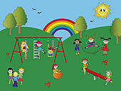 Playground Stock Illustrations   Gograph