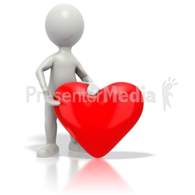Stickman Giving Red Heart   Home And Lifestyle   Great Clipart For    