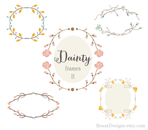 Dainty Clip Art Frames   This Busy Life