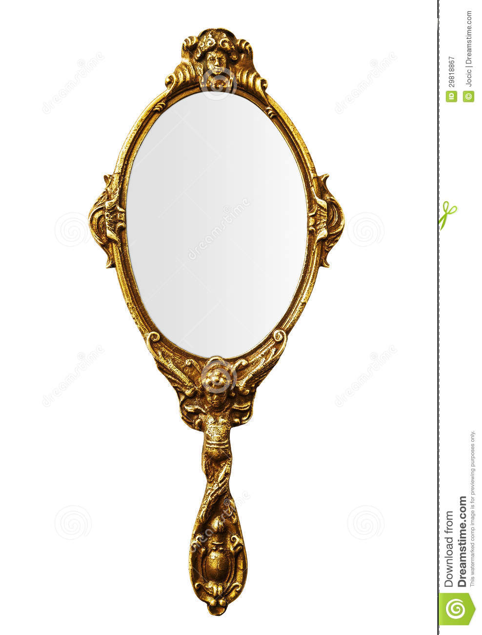 Hand Held Mirror Clipart Vintage Hand Mirror Royalty Free Stock