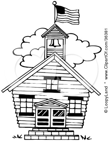 School Building Clipart Black And White   Clipart Panda   Free Clipart