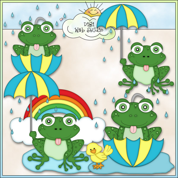 Cold Rainy Day Clip Art Rainy Day Frogs 2 Ne Angie