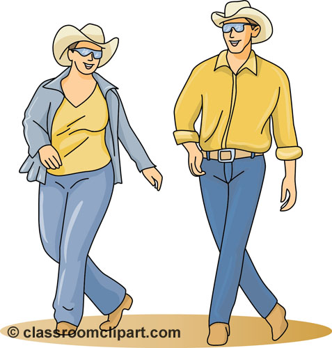 Dance   Country Western Line Dance   Classroom Clipart